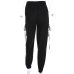 HEYounGIRL Streetwear Cargo Pants Women Casual Joggers Black High Waist Loose Female Trousers Korean Style Ladies Pants Capri