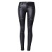 LOGAMI Faux Leather Pants Women Elastic Zipper Leather Pants Trousers 2018 Leren Broeken