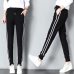 Long Leisure Pants Women Bottoms Autumn Spring Female Clothes Double Striped Jogger Haren Pants Sweatpants Sportswear Trousers