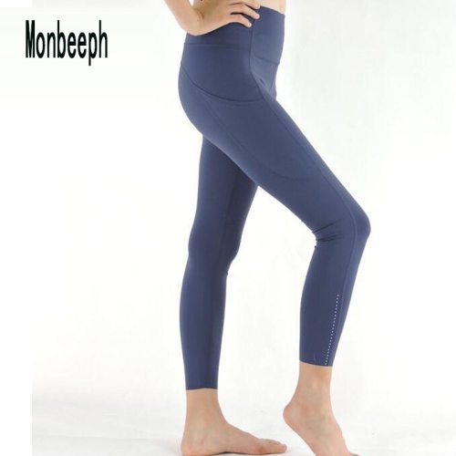 Monbeeph print leggings high waist pants Ankle-Length Pants 7/8 capris pants Pencil skinny Pants