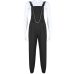 NCLAGEN Stylish jumpsuit Pockets Overalls Chains Buckles Women Suspenders Trousers Loose Streetwear Capris Female Casual Pants