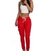 NIBESSER 2019 Autumn Ladies Cargo Pants  up Women Casual Pencil Pants Female  Waist Pant Multi-Pocket Joggers Sweatpants