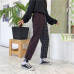 Neploe Vintage Paid Patchwork Pants Harajuku Woman Man Trousers Elastics High Waist Pants Korean Causal Straight Pants 37403