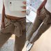 New 2019 fashion winter women suede pants style ladies Leather bottoms female trouser Casual pencil pants high waist trousers