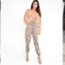 New Women Animal Pattern Trouser Casual Snake Skin Printed Harem Pants Elastic pleated female casual ankle length trousers