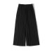 Pant Pleated chiffon wide leg pants female summer 2018 new Korean version of nine high waist loose loose mm pants