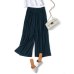 Pant Pleated chiffon wide leg pants female summer 2018 new Korean version of nine high waist loose loose mm pants