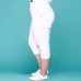 Plus Size Female Elastic Pants capris 6XL 5XL Good Quality High Waist Women Crops Super Stretch Summer Calf-length Pencil Pants