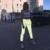 Reflective Pants Nine Pants Harem Casual Pants Hip Hop Elastic Waist Pants 3M Reflective Ladies Fashion Beam Foot Harem 2019