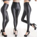 Sexy Women Faux Leather Pants Matt look Pant high waist Stretch Black leather Slim pants leggings