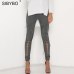 Sibybo Suede Bodycon Bandage Pants Women 2018 Autumn Winter Legging Sexy Slim Club Party Trousers Women Ladies Pencil Pants