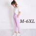 Summer Harem Pants Womens High Waist Loose Straight Nine Pants Womens Casual Trousers Large Size 6XL OL Pants Womens Slacks