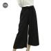 Summer New Striped Style Black Loose High Waist Crop Casual Pants Women One Size Chiffon Wide-leg Pants Plus Size