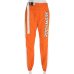 Waatfaak Casual Patchwork Pencil Pants High Waist Buckle Belt Trousers Women Orange Zipper Pocket Sweatpants and Joggers Fitness