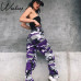 Weekeep Women High Waist Camouflage Pants Fashion Pantalon Femme Trouser Ankle-Length Sweatpants Cotton Streetwear Camo Pants