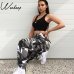 Weekeep Women High Waist Camouflage Pants Fashion Pantalon Femme Trouser Ankle-Length Sweatpants Cotton Streetwear Camo Pants