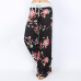 Wontive 2019 Women's Pants Loose Floral Print Drawstring Casual Wide Leg Pants Female Summer Trousers Long Sweatpants Plus Size