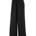 luckymily 2019 New Spring and Autumn Solid Color Womens Pleated Wide Leg Palazzo Pants with Elastic Band of 8 Color Casual Pants