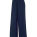 luckymily 2019 New Spring and Autumn Solid Color Womens Pleated Wide Leg Palazzo Pants with Elastic Band of 8 Color Casual Pants