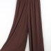 luckymily 2019 New Spring and Autumn Solid Color Womens Pleated Wide Leg Palazzo Pants with Elastic Band of 8 Color Casual Pants