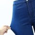 1894 Youaxon Women`s Brand New High Street Blue High Waist Skinny Denim Pants Jeans For Women Jean Free Shipping