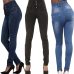 2016 New Arrival Wholesale Woman Denim Pencil Pants Top Brand Stretch Jeans High Waist Pants Women High Waist Jeans