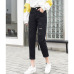 2019 Fashion Ripped Jeans Woman High Waist Boyfriend Jeans For Women Plus Size Blue Black White Denim Mom Jeans Pants Trousers