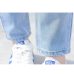 2019 Fashion Ripped Jeans Woman High Waist Boyfriend Jeans For Women Plus Size Blue Black White Denim Mom Jeans Pants Trousers