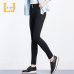 2019 LEIJIJEANS High Waist Jeans button fly Full Length Plus Size black Jeans for Women Stretch Jeans Skinny Pencil women jeans