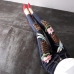 2019 New Autumn Fashion Patch Cartoon Mickey Hole Denim Pants Slim Women Long Trousers Ankle-length Female Pencil Jeans