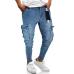 2019 men's jeans pocket Slim Jeans Fashion Hiphop Jeans