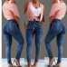 2019 summer new high waist jeans ladies street strap jeans 5XL jeans ladies pencil pants tight jeans ladies jeans mom jeans