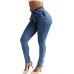 2019 summer new high waist jeans ladies street strap jeans 5XL jeans ladies pencil pants tight jeans ladies jeans mom jeans