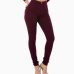 2035 Youaxon Women`s Free Shipping Burgundy Elastic Denim Jean Pants Trousers Skinny Pencil High Waisted Woman Jeans Femme