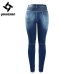 2077 Youaxon Women`s Motorcycle Biker Zip Mid High Waist Stretch Denim Skinny Pants Motor Jeans For Women