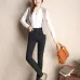 Big Yards 2019 Spring Autumn Lmitation Jeans Pants Women Elastic Waist Trousers Ladies Vintage Pencil Slim Skinny Jeans 3 Colors