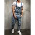 Fashion Men's Ripped Jeans Jumpsuits Hi Street Distressed Denim Bib Overalls For Man Suspender Pants Size S-XXXL