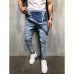 Fashion Men's Ripped Jeans Jumpsuits Hi Street Distressed Denim Bib Overalls For Man Suspender Pants Size S-XXXL