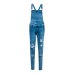 Fashion Men's Ripped Jeans Jumpsuits Hi Street Distressed Denim Bib Overalls For Man Suspender Pants Size S-XXXL