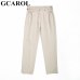 GCAROL 2019 Spring Fall Elastic Waist Retro Old Pants Ankle Length First Love Loose Vintage Straight Pants Plus Size 25-32