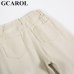 GCAROL 2019 Spring Fall Elastic Waist Retro Old Pants Ankle Length First Love Loose Vintage Straight Pants Plus Size 25-32