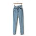 GCAROL Euro Style Classic Women High Waist Denim Jeans Vintage Slim Mom Style Pencil Jeans High Quality Denim Pants For 4 Season