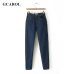 GCAROL Euro Style Classic Women High Waist Denim Jeans Vintage Slim Mom Style Pencil Jeans High Quality Denim Pants For 4 Season