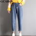 GCAROL New Collection Women Pencil Denim Pants High Waisted High Street Boyfriend Style Jeans In 3 Colors Plus Size 26-32