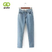 GOPLUS Women Jeans Boyfriends High Waist Mom Jeans Streetwear Denim Harem Pants Tassel Fringe Jeans Femme Grande Taille Femme