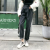 GUUZYUVIZ Loose Vintage Woman Jeans 2017 Autumn Bleached Casual Boyfriend Curl Denim Wide Leg Pants Oversize High Waist Jean