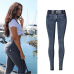 High Street Push Up black Denim Pants Mujer Low Waist Skinny Pencil Pants Femme Fashion Super Stretch Slim Soft Comfort Jeans