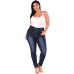 High Waist Jeans Femme Women 5XL 6XL 7XL  Plus Size Leggings Blue Denim Skinny Jeans Pencil Pants Stretch Bodycon Slim Trousers