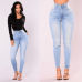 ITFABS Newest Arrivals Fashion Hot Women Lady Denim Skinny Pants High Waist Stretch Jeans Slim Pencil Jeans Women Casual Jeans