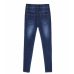 Jeans  for woman  high waist plus  size  full Length skinny pencil black blue Denim pants 100kg